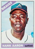 1966 Topps #500 Hank Aaron Baseball Card