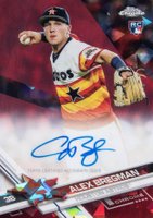 2017 Topps Chrome Sapphire Edition Rookie Autograph #AB Alex Bregman Ruby Red Baseball Card