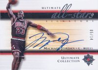 2005 Ultimate Collection All-Stars Signatures #AS-MJ Michael Jordan Basketball Card