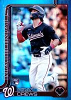 2025 Topps #74 Dylan Crews Blue Rainbow Foil Baseball Card