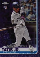 2019 Topps Chrome Update  #54 Fernando Tatis Jr. Purple Refractor Baseball Card