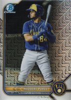 2022 Bowman Mega Box Chrome #67 Hedbert Perez Baseball Card