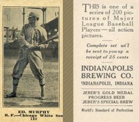 1916 Indianapolis Brewing #130 Ed. Murphy Baseball Card