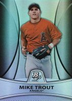 2010 Bowman Platinum Prospects #PP5 Mike Trout Refractor-Thick Stock Baseball Card