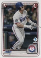 2020 Bowman Draft 1st Edition #BD124 Justin Foscue Baseball Card