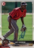 2022 Topps Archives Signature Series #BD16 Jazz Chisholm 2018 Bowman Draft Baseball Card