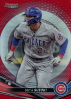 2022 Bowman's Best #41 Seiya Suzuki Red Refractor Baseball Card