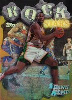 1997 Topps Rock Stars #RS18 Shawn Kemp Refractor Basketball Card