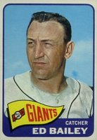 1965 Topps #559 Ed Bailey Short Print Baseball Card