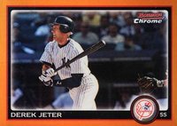 2010 Bowman Chrome #147 Derek Jeter Orange Refractor Baseball Card