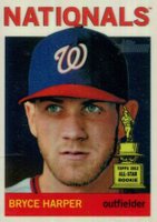 2013 Topps Heritage Chrome #HC50 Bryce Harper Baseball Card