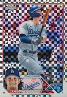 2023 Topps Chrome #81 James Outman X-Fractor Baseball Card