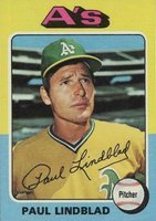 1975 Topps #278 Paul Lindblad Baseball Card