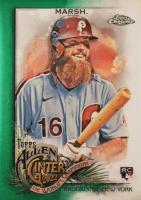 2022 Topps Allen & Ginter Chrome #173 Brandon Marsh Green Refractor Baseball Card