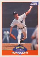 1989 Score #342 Ron Guidry Baseball Card