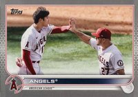 2022 Topps #159 Los Angeles Angels Platinum 1/1 Baseball Card