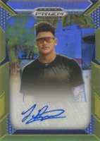 2019 Panini Prizm Draft Picks Autograph #122 Jasson Dominguez Gold Prizm Baseball Card