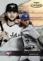 2020 Topps Gold Label  #95 Bo Bichette Class 1 Baseball Card