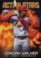 2023 Topps Chrome Update Action Stars #ASC12 Jordan Walker Gold Baseball Card