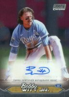 2024 Topps Stadium Club Chrome Autographs #SCCABW Bobby Witt Jr. Baseball Card