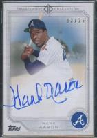 2018 Topps Transcendent VIP Party Hank Aaron Silver Framed Autograph #HANK3 Hank Aaron Baseball Card