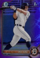 2022 Bowman Draft #BDC15 Jace Jung Chrome-Purple Refractor Baseball Card