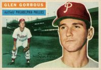 1956 Topps #174 Glen Gorbous Gray Back Baseball Card