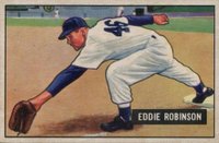 1951 Bowman #88 Eddie Robinson Baseball Card