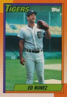 1990 Topps #586 Ed Nunez Baseball Card