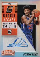 2018 Panini Contenders  #102 DeAndre Ayton Ball High-Autograph-Premium Basketball Card