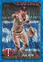 2024 Topps #596 Edouard Julien Blue Foil Baseball Card