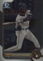 2022 Bowman Draft #BDC115 Jackson Chourio Chrome Baseball Card