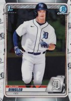 2020 Bowman Draft #BD144 Dillon Dingler Chrome Baseball Card