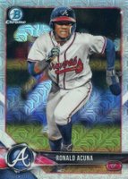 2018 Bowman Mega Box Chrome #BCP1 Ronald Acuna Running Baseball Card