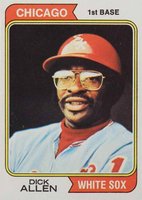 1974 Topps #70 Dick Allen Baseball Card