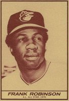 1971 Milk Duds # Frank Robinson Hand Cut Baseball Card