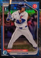 2024 Bowman Draft #BDC67 Cam Smith Chrome-Steel Metal Refractor Baseball Card