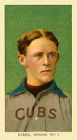 1909 White Borders Ghosts, Miscuts, Proofs, Blank Backs & Oddities #166 Johnny Evers Portrait Baseball Card