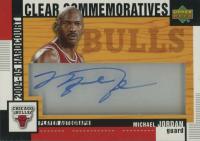 2004 Upper Deck Hardcourt Clear Commemorative Autographs #HCCMJ Michael Jordan Basketball Card