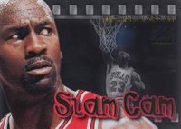 1997 Skybox Z-Force Slam Cam #5 Michael Jordan Basketball Card