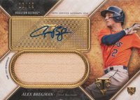 2017 Topps Triple Threads Unity Autograph Jumbo Relic #AM Alex Bregman Baseball Card