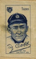 1910 White Silks # Ty Cobb Baseball Card