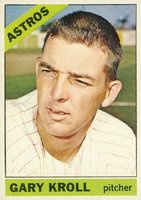1966 Topps #548 Gary Kroll Short Print Baseball Card