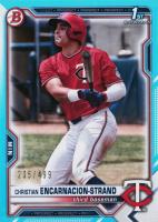 2021 Bowman Draft #BD9 Christian Encarnacion-Strand Sky Blue Baseball Card