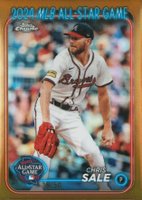 2024 Topps Chrome Update 2024 All-Star Game Chrome #28 Chris Sale Gold Refractor Baseball Card