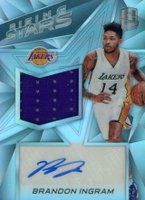 2016 Panini Spectra Rising Stars Memorabilia Autographs #1 Brandon Ingram Basketball Card