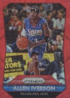 2015 Panini Prizm #286 Allen Iverson Ruby Wave Prizm Basketball Card