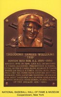 1964 DATE Hall of Fame Yellow Plaque Postcard # Ted Williams Baseball Card
