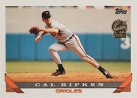 1993 Topps #300 Cal Ripken Jr. Florida Marlins Inaugural Baseball Card