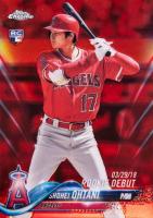 2018 Topps Chrome Update #HMT32 Shohei Ohtani Red Refractor Baseball Card